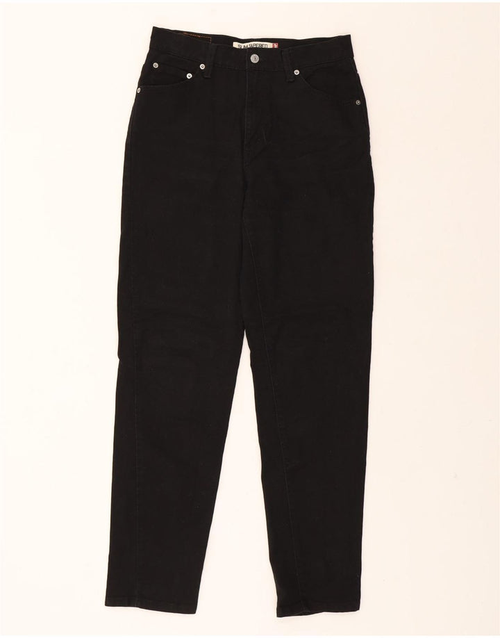 LEVI'S Womens Slim Tapered Jeans US 8 Medium W30 L32 Black Cotton Vintage Levi's and Second-Hand Levi's from Messina Hembry 