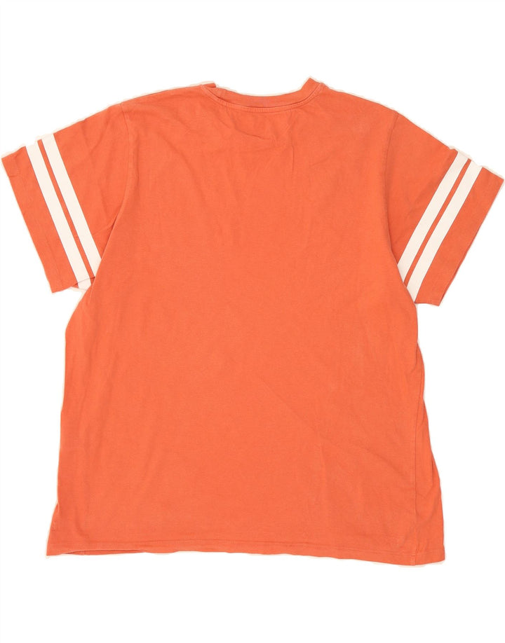 LEVI'S Mens Graphic T-Shirt Top Large Orange Cotton Vintage Levi's and Second-Hand Levi's from Messina Hembry 