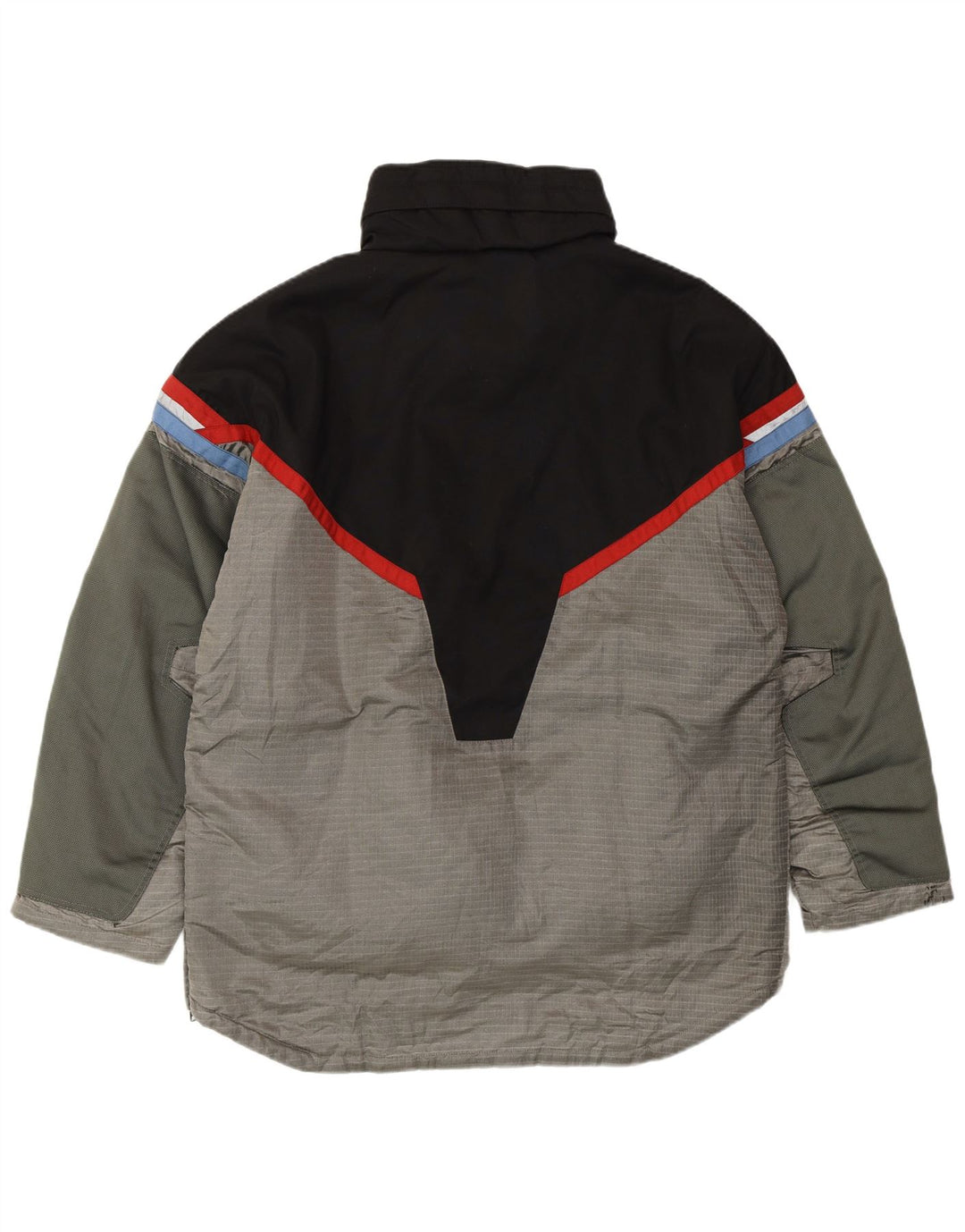 FILA Mens Anorak Ski Jacket IT 50 Large Grey Colourblock Polyamide