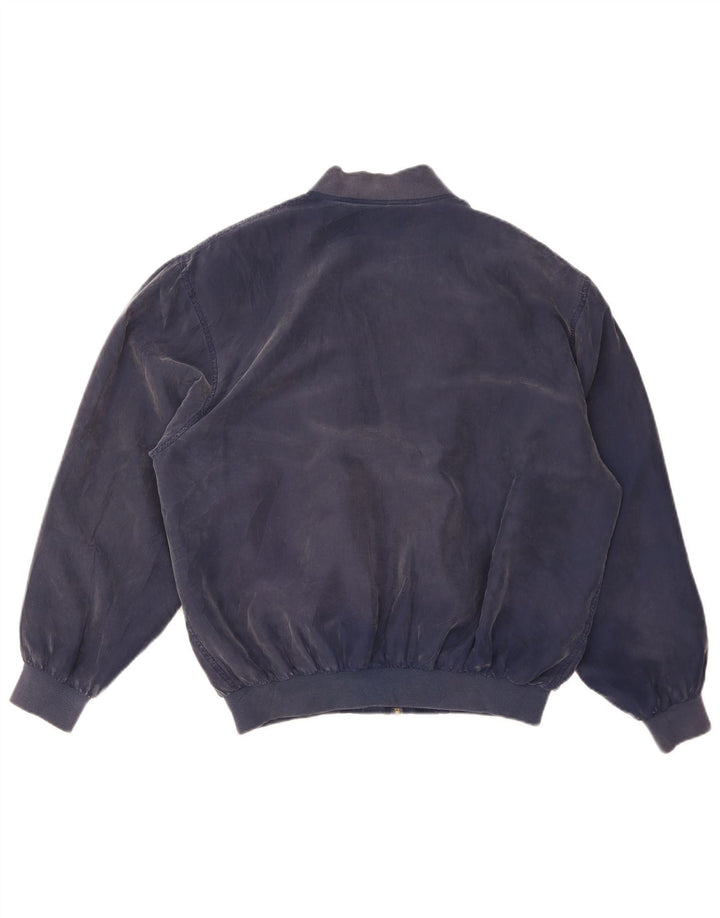 Whitby Veste Bomber Homme UK 42 XL Bleu Marine Soie
