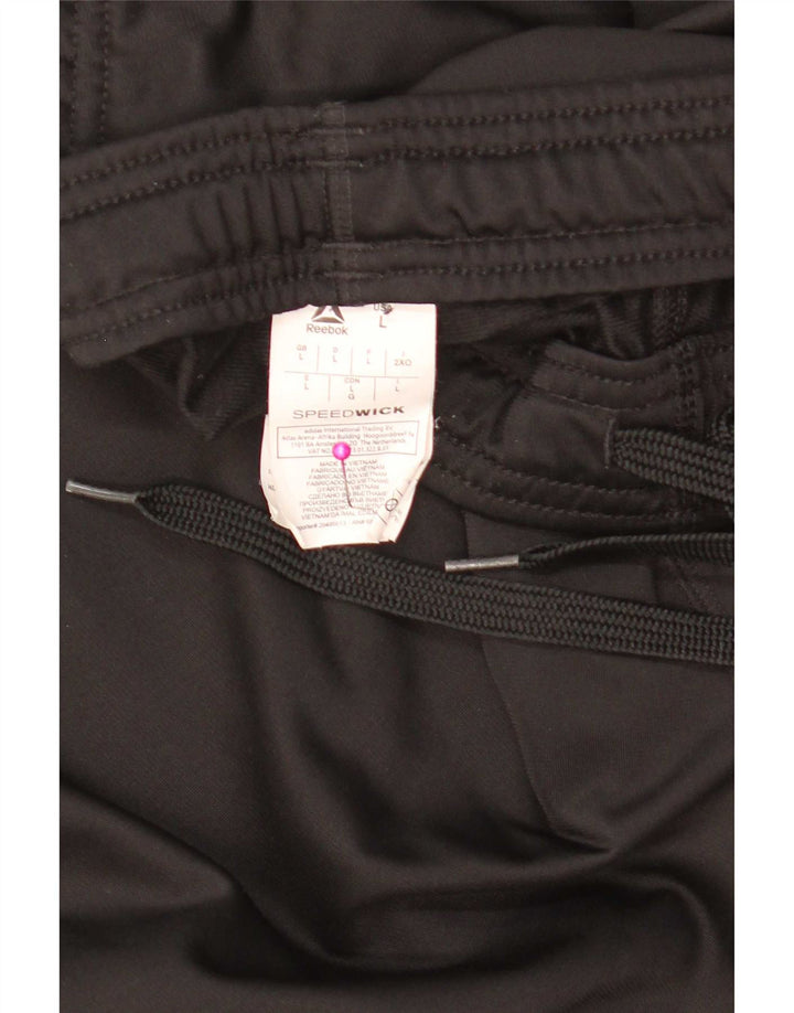 Reebok Pantalon de Survêtement Homme Joggers Large Noir Polyester