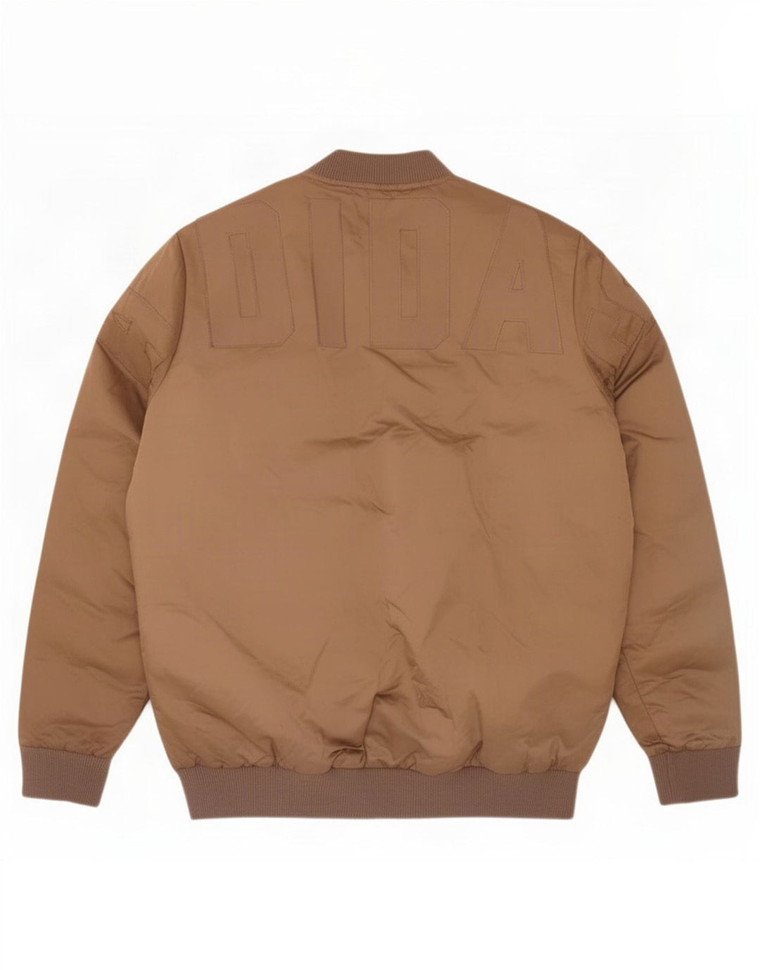 Adidas Veste matelassée surdimensionnée graphique pour femme UK 10 Petit Marron Polyester