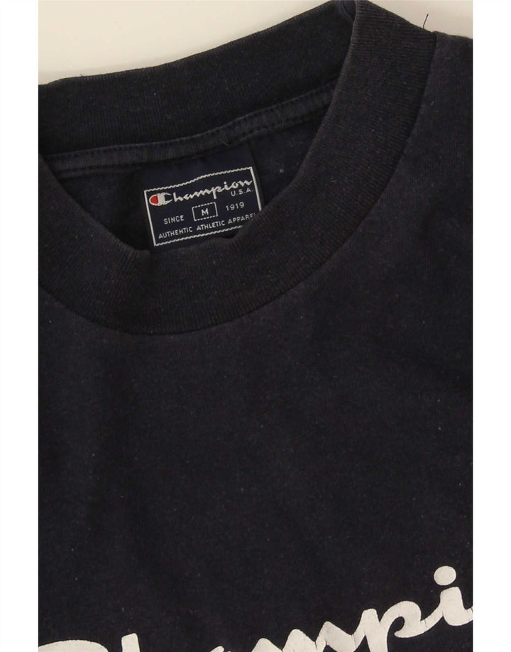 Champion T-Shirt Graphique Homme Bleu Marine Moyen