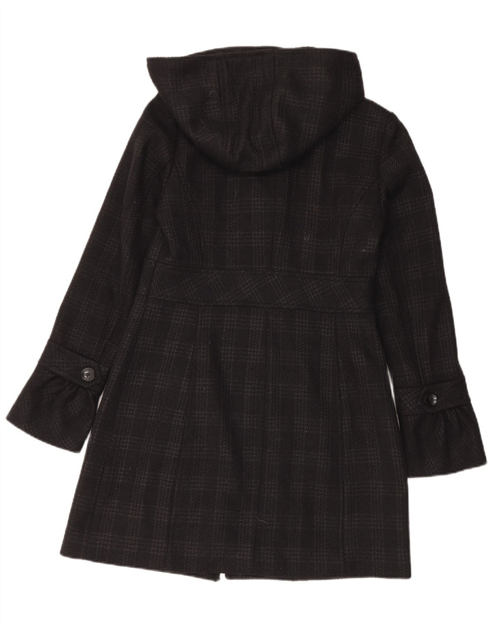 Esprit Manteau à capuche pour femme UK 10 Petit pied-de-poule noir Polyester