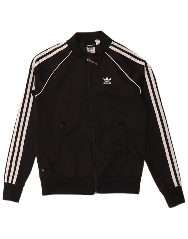 Adidas Veste de survêtement pour femme UK 4/6 XS Noir Coton