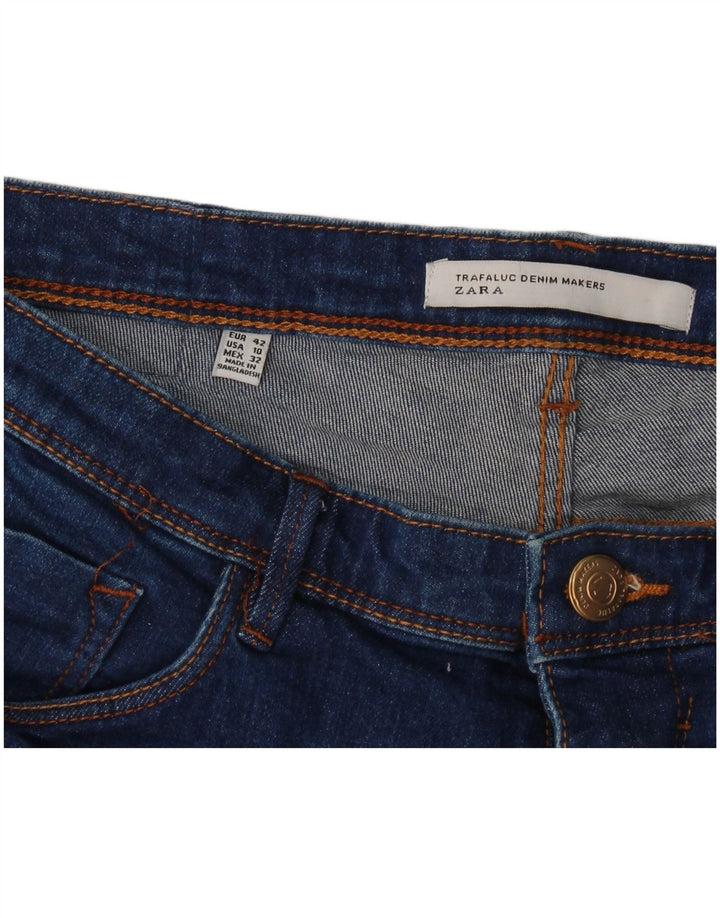 Zara Jean Bootcut Femme EU 42 Large W32 L31 Bleu