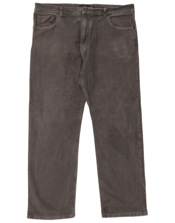 Marks & Spencer Pantalon décontracté droit Blue Harbor pour homme W40 L31 Gris