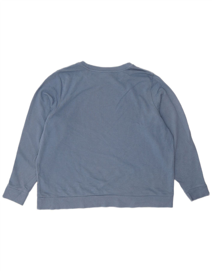 Marks & Spencer Sweat-shirt pour femme UK 20 2XL Bleu Coton