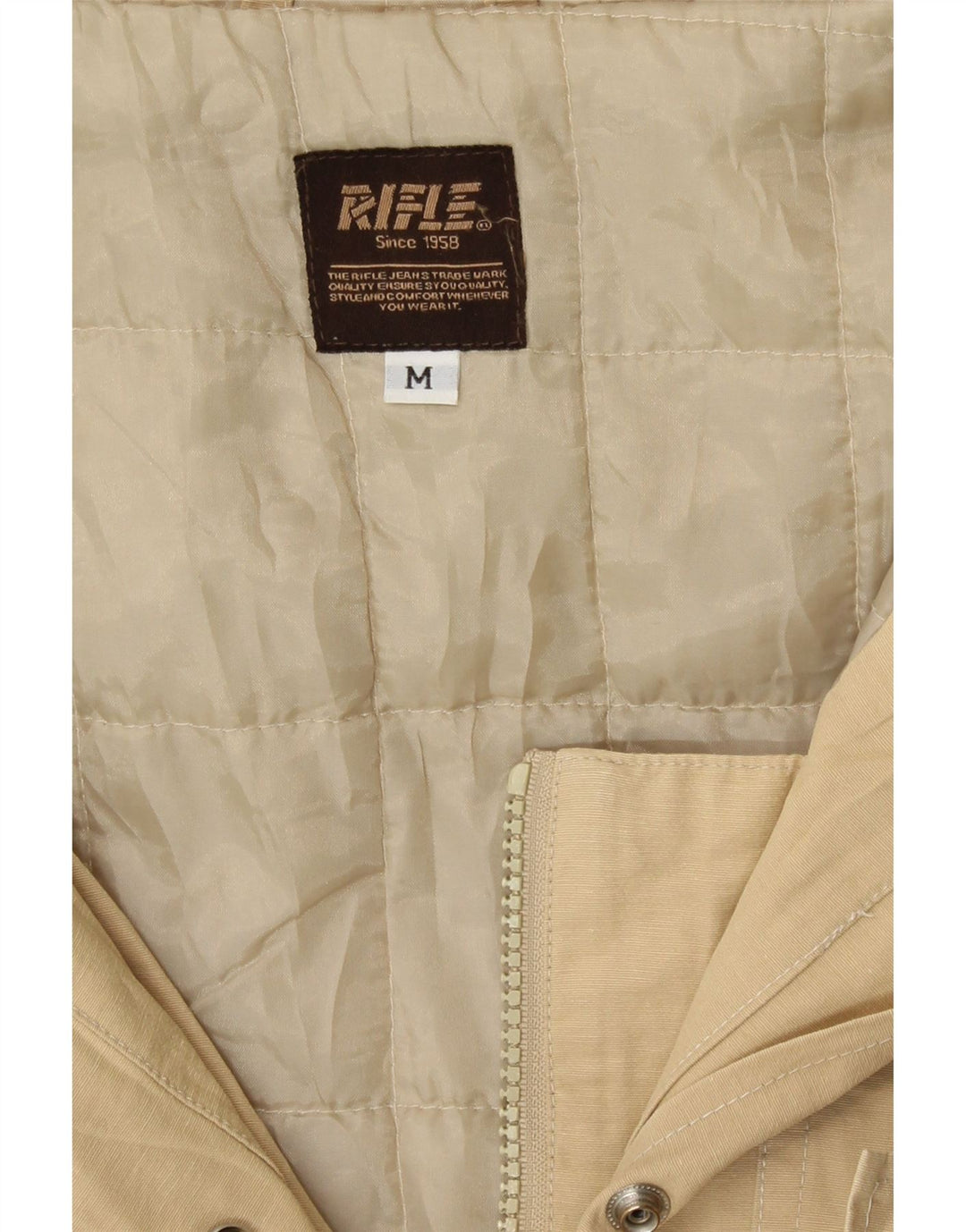 Rifle Veste Parka à Capuche Femme UK 14 Polyester Beige Moyen