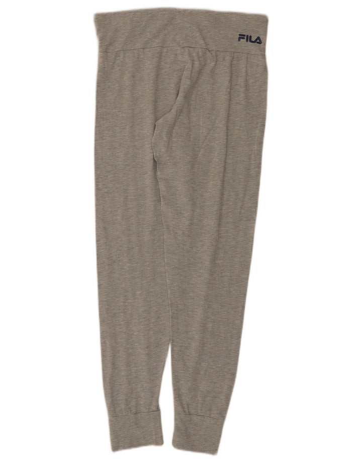 Fila Leggings Femme UK 12 Gris Moyen Moucheté