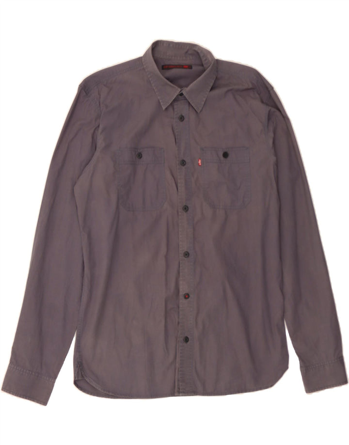 LEVI'S Mens Shirt Large Grey Vintage Levi's and Second-Hand Levi's from Messina Hembry 