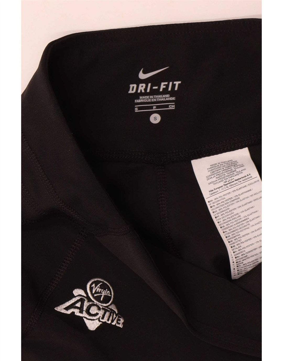 Pantalon de survêtement Nike Dri Fit pour femme UK 10 Small Noir Polyester