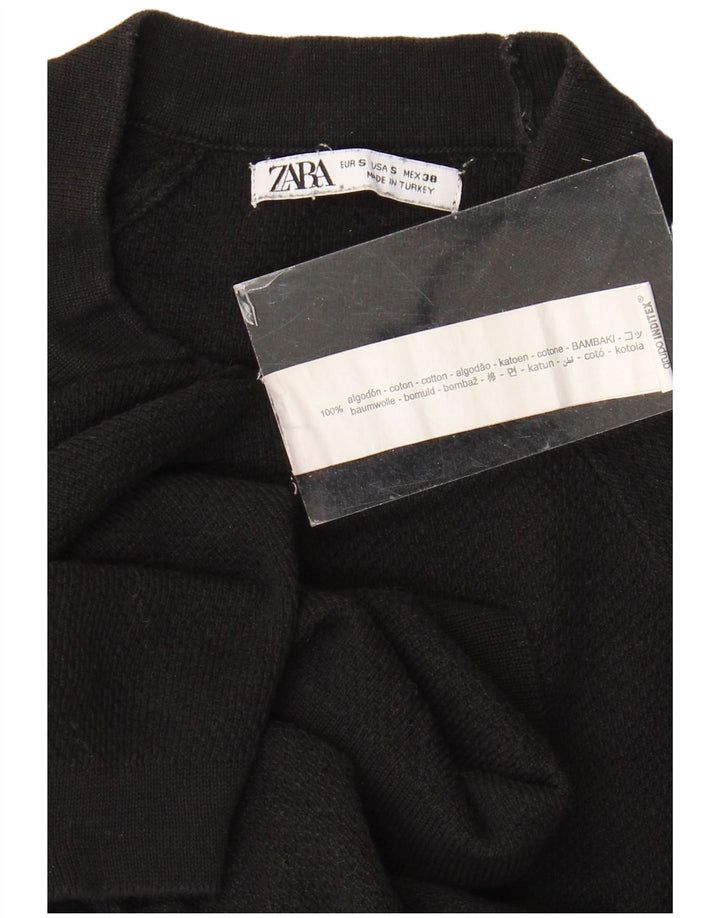 Zara T-Shirt Homme Haut Petit Coton Noir