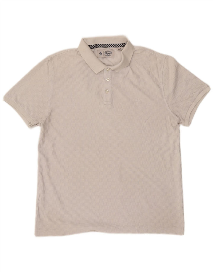 Penguin Polo Homme Gris Moyen Coton
