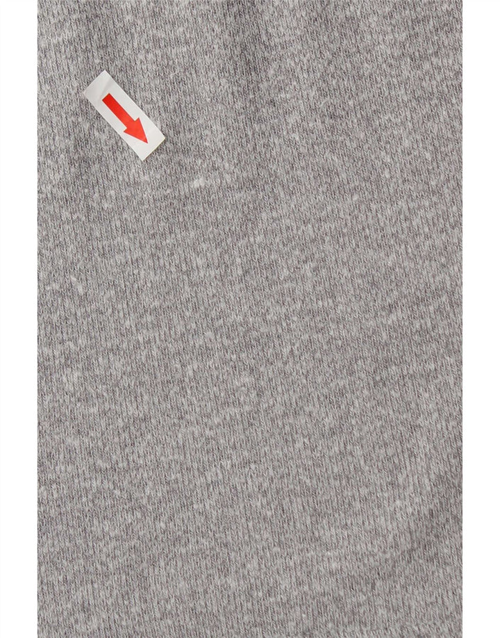 Zara Pull court à col roulé pour femme UK 10 Petit Gris