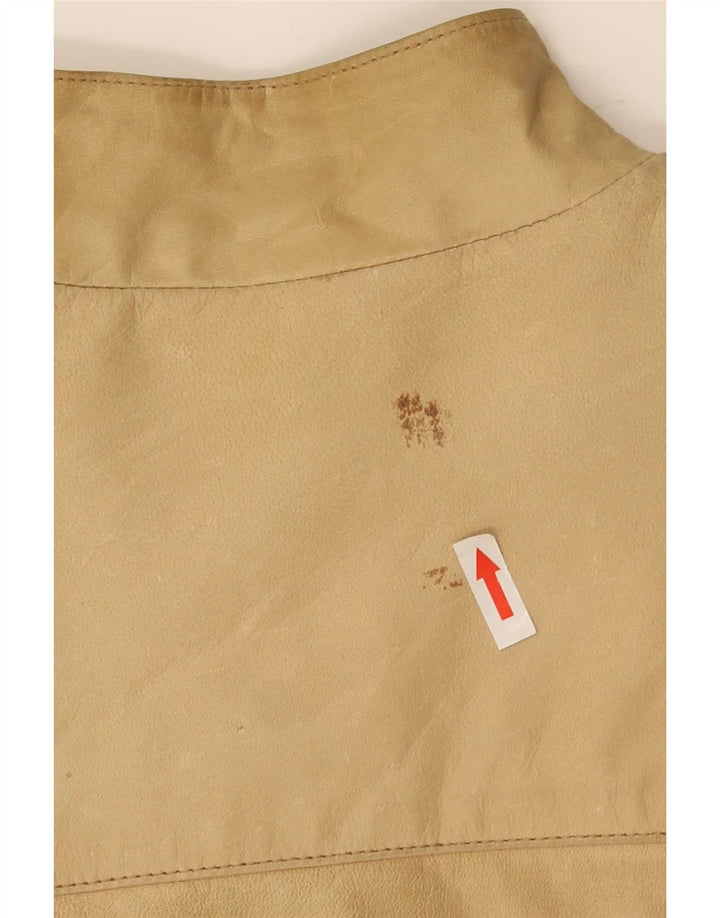 Conbipel Veste En Cuir Femme IT 44 Beige Moyen