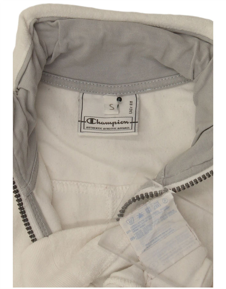 CHAMPION Veste polaire surdimensionnée facile à ajuster pour femme UK 10 Petit coton blanc