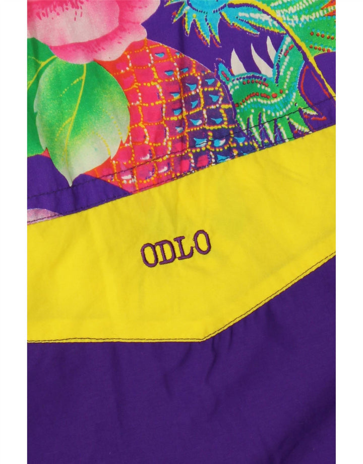 ODLO Veste Anorak Oversize Femme EU 36 Petit Violet Floral Polyester