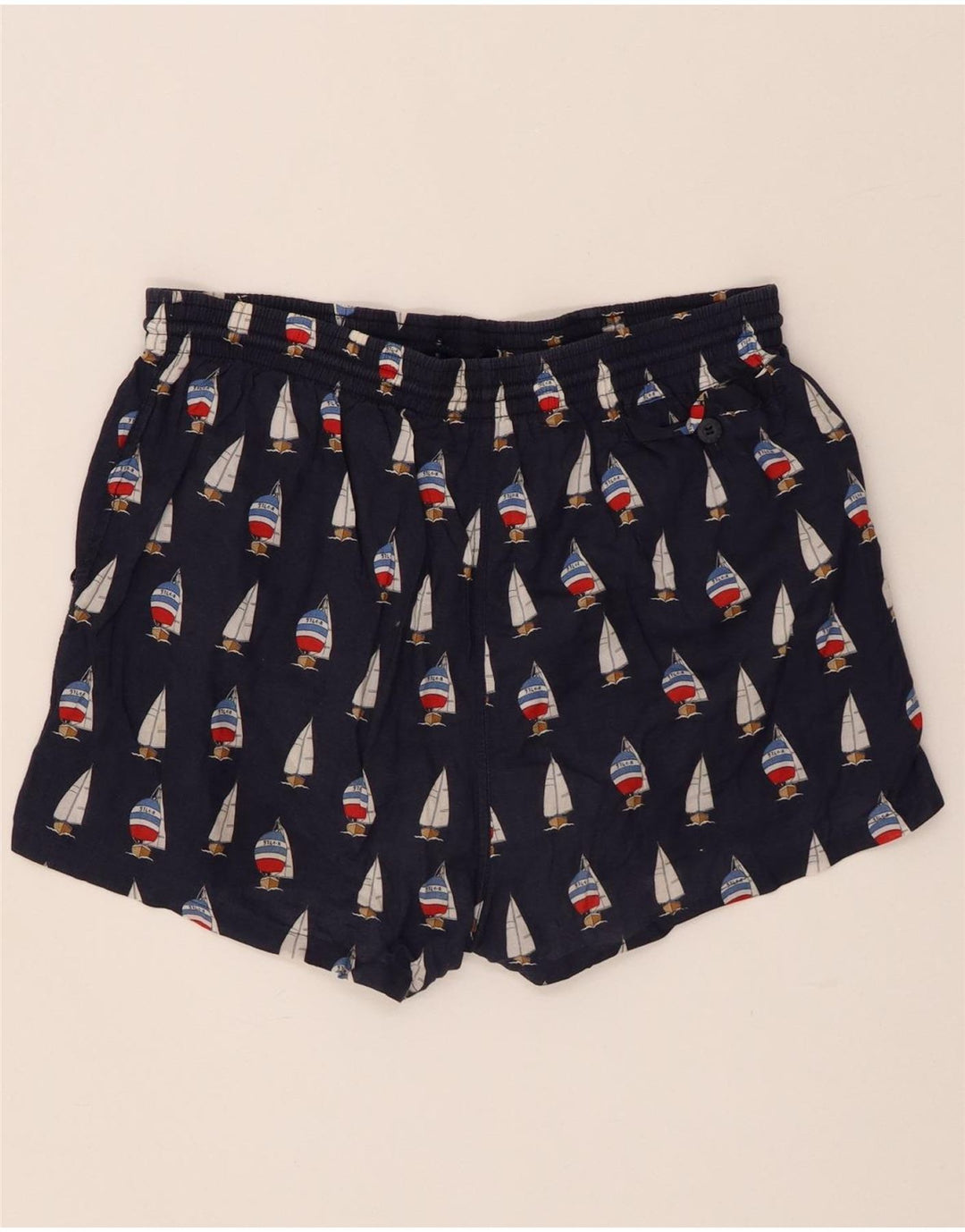 PAUL & SHARK Short de Sport Graphique Homme XL Bleu Marine Coton