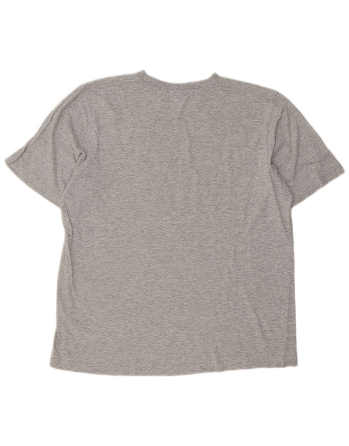 Coveri T-Shirt Graphique Homme Gris Moyen Moucheté Coton