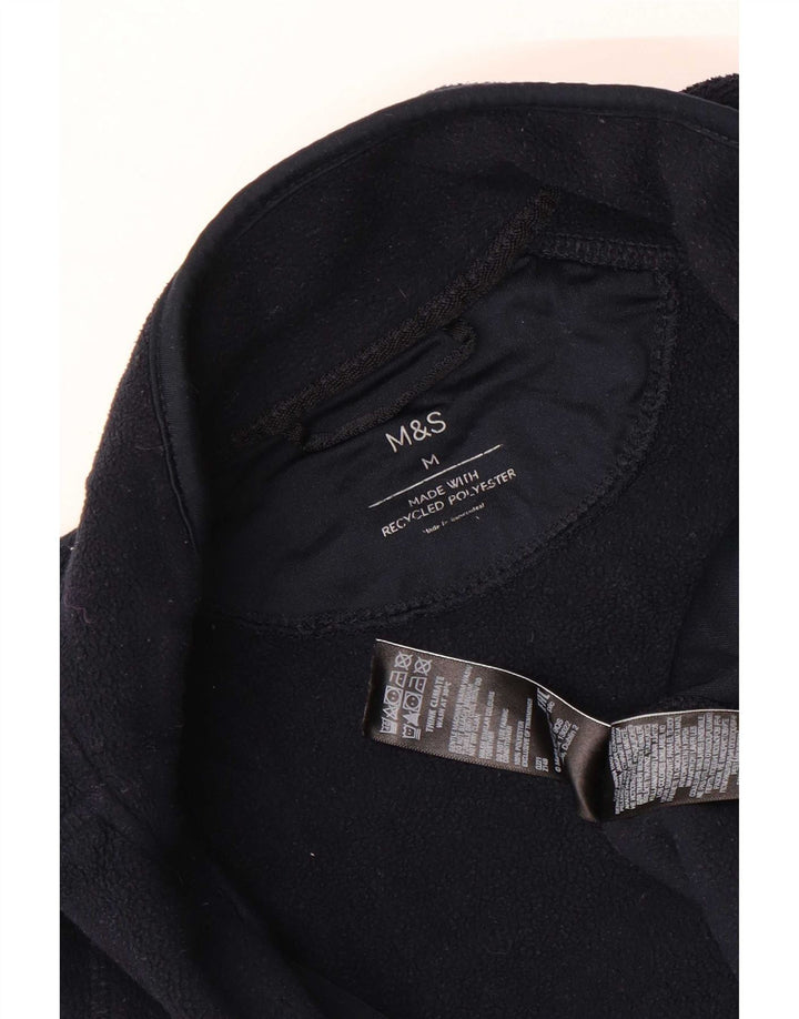 Marks & Spencer Veste polaire pour femme UK 14 Bleu marine moyen Polyester