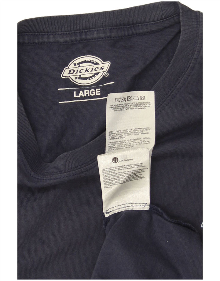 Dickies T-Shirt Homme Haut Large Bleu Marine Coton