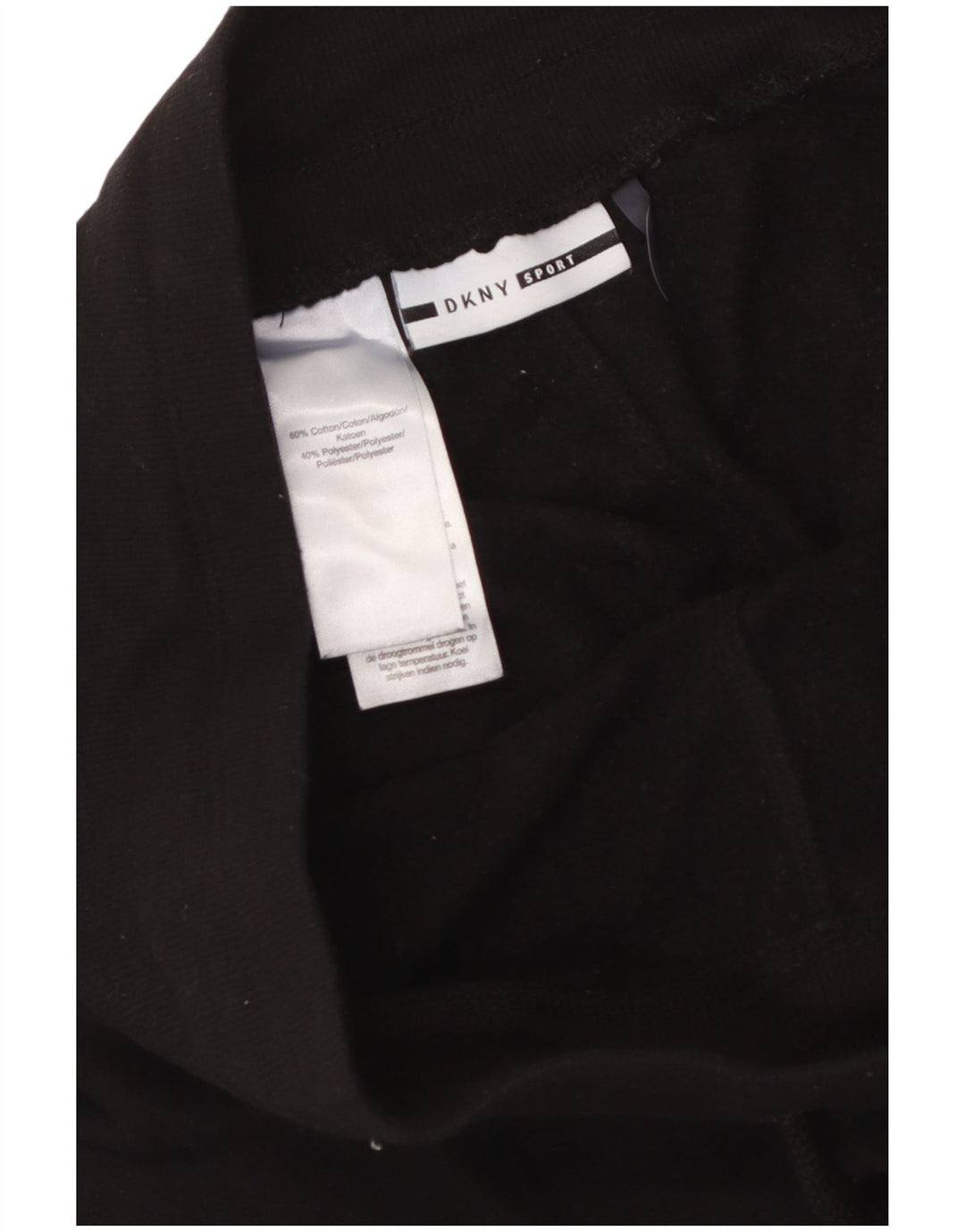 DKNY Pantalon de survêtement graphique pour homme en coton noir moyen
