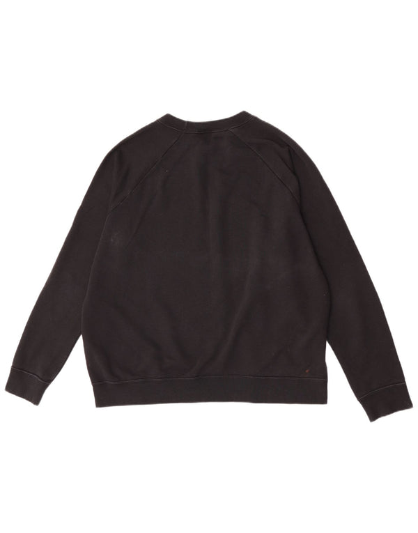 Nike Sweat-shirt graphique pour femme UK 16 Grand coton noir