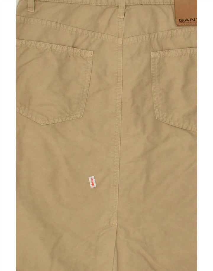 GANT Womens Straight Skirt Medium W28  Beige Cotton | Vintage Gant | Thrift | Second-Hand Gant | Used Clothing | Messina Hembry 