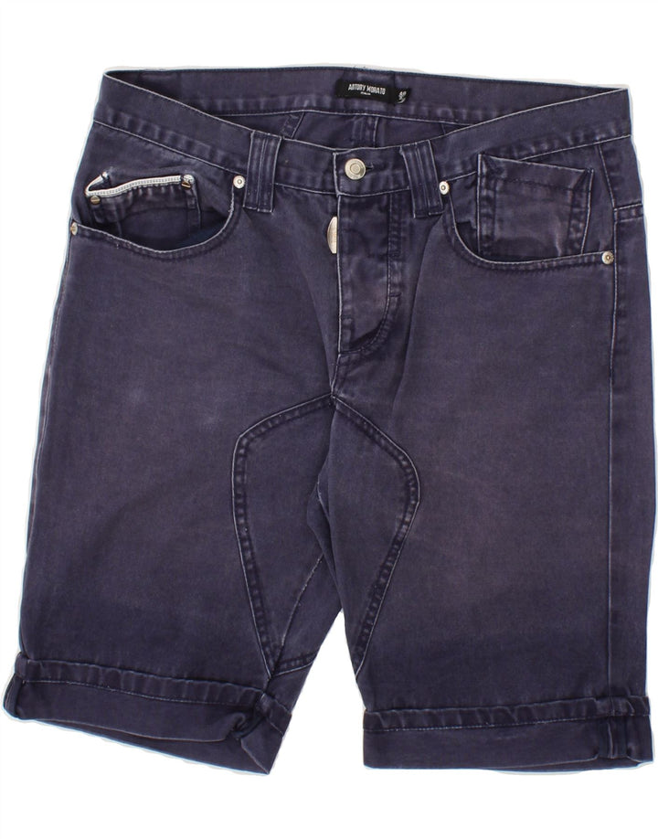 ANTONY MORATO Womens Bermuda Shorts IT 46 Large W32 Navy Blue Cotton Vintage Antony Morato and Second-Hand Antony Morato from Messina Hembry 