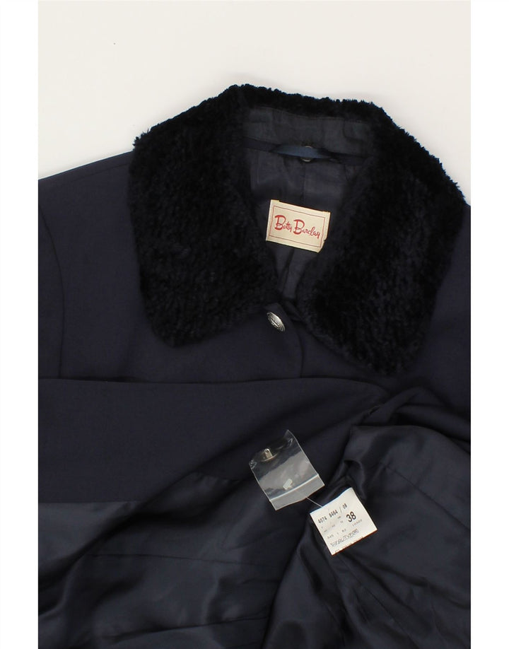 BETTY BARCLAY Womens 5 Button Blazer Jacket UK 12 Medium  Navy Blue Vintage Betty Barclay and Second-Hand Betty Barclay from Messina Hembry 