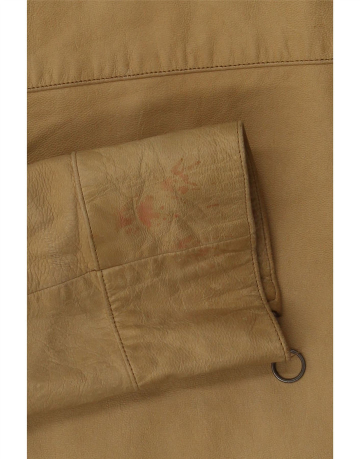 Conbipel Veste en Cuir Femme IT 42 Cuir Beige Moyen