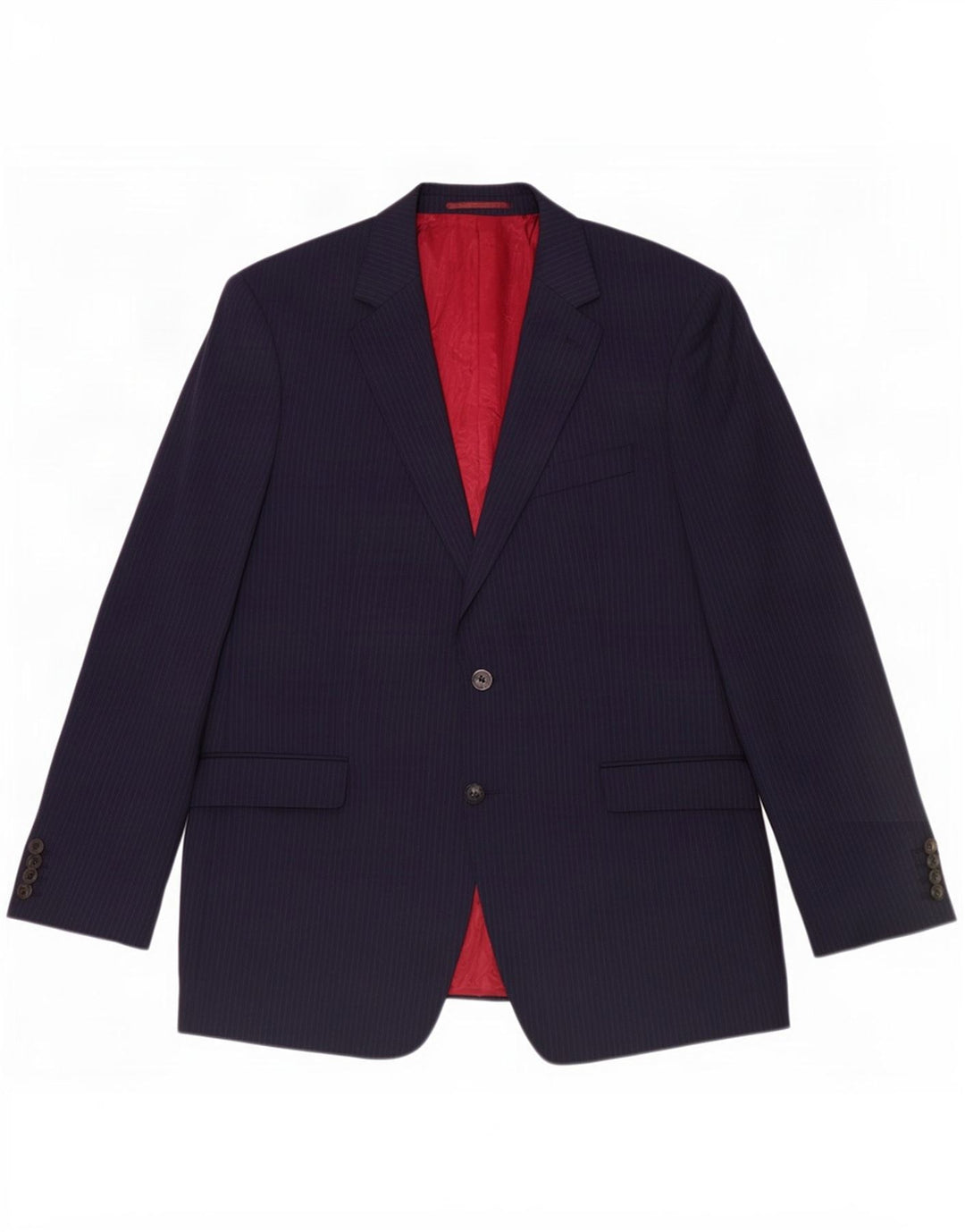 Marks & Spencer Veste blazer longue à 2 boutons pour homme UK 44 XL Bleu marine