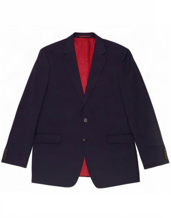 Marks & Spencer Veste blazer longue à 2 boutons pour homme UK 44 XL Bleu marine
