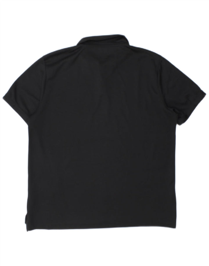 Polo Nike Dri Fit pour hommes, grand, noir, polyester