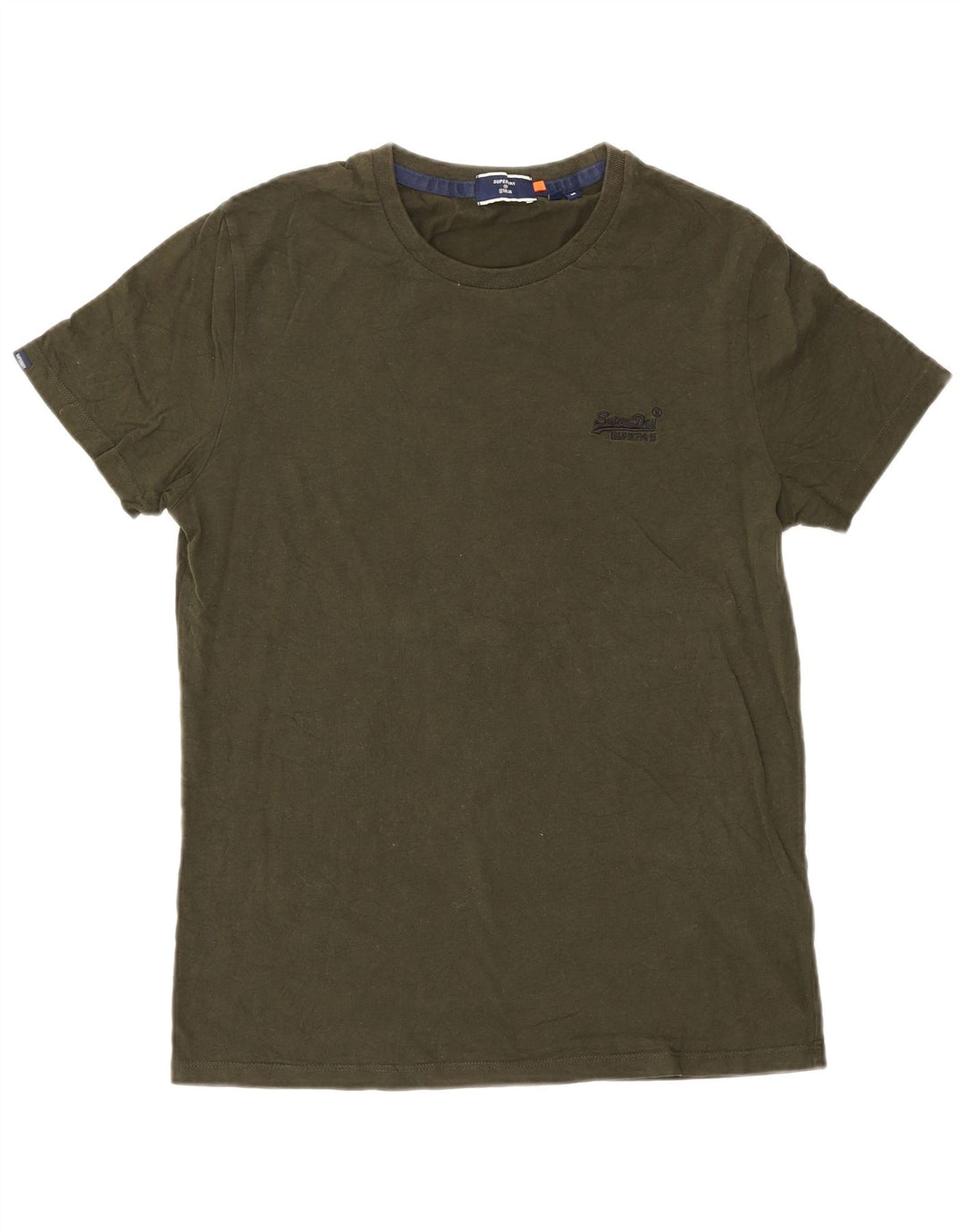 Superdry T-Shirt Homme Vert Moyen Coton