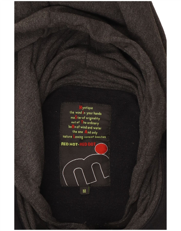 MISTRAL Pull à Capuche Zippé Graphique Homme Noir Moyen