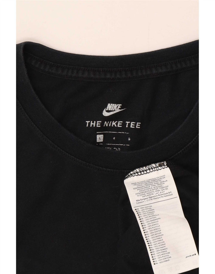 Nike T-shirt graphique pour homme en coton noir Taille L