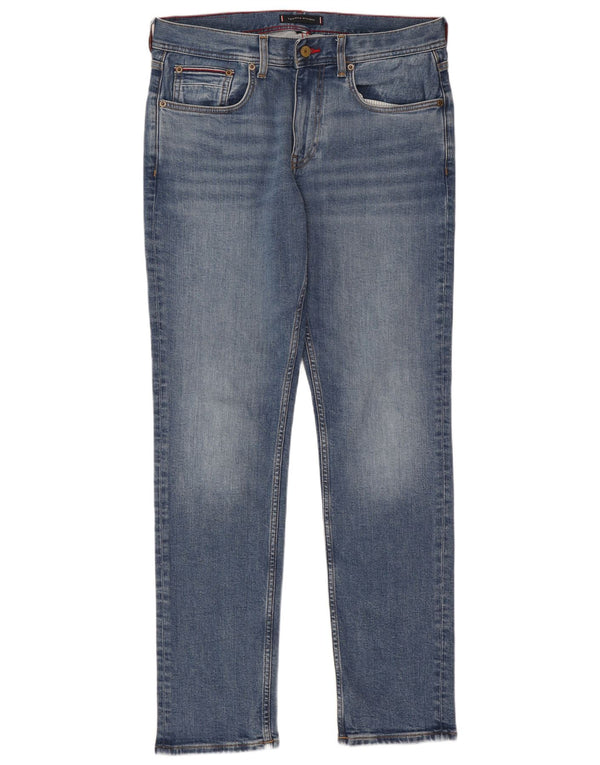 Tommy Hilfiger Jean droit Denton homme W32 L30 bleu coton