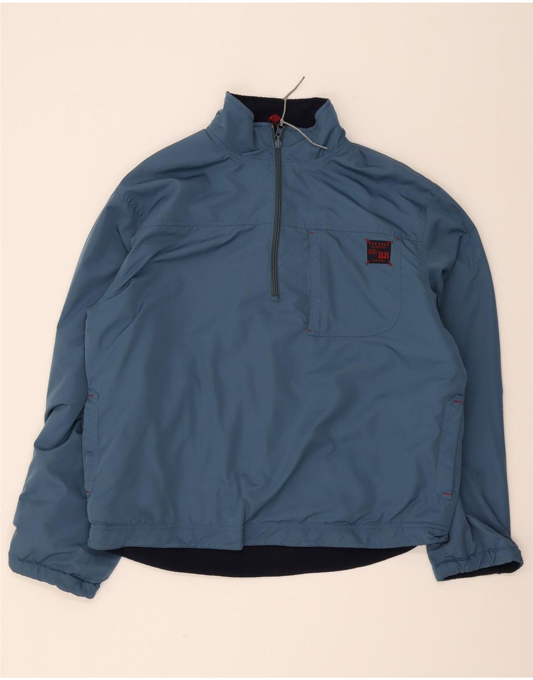 Fat Face Pull Polaire Réversible Col Zippé Homme Bleu Marine Moyen Polyester