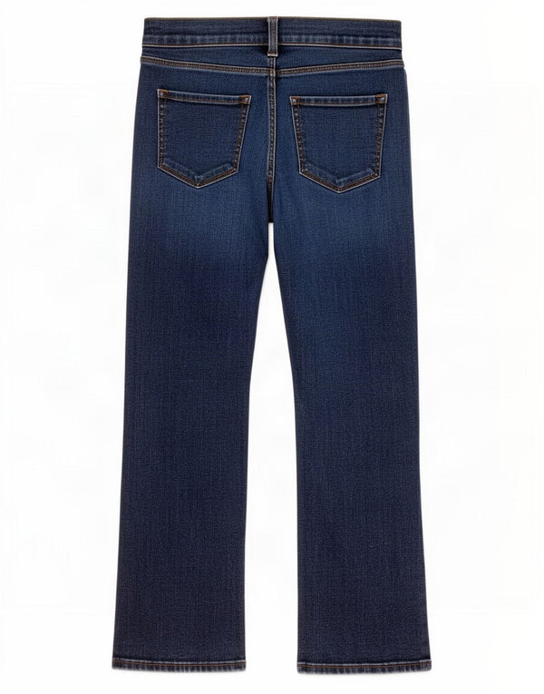 J Brand Jean Bootcut Court Femme W27 L24 Bleu Coton