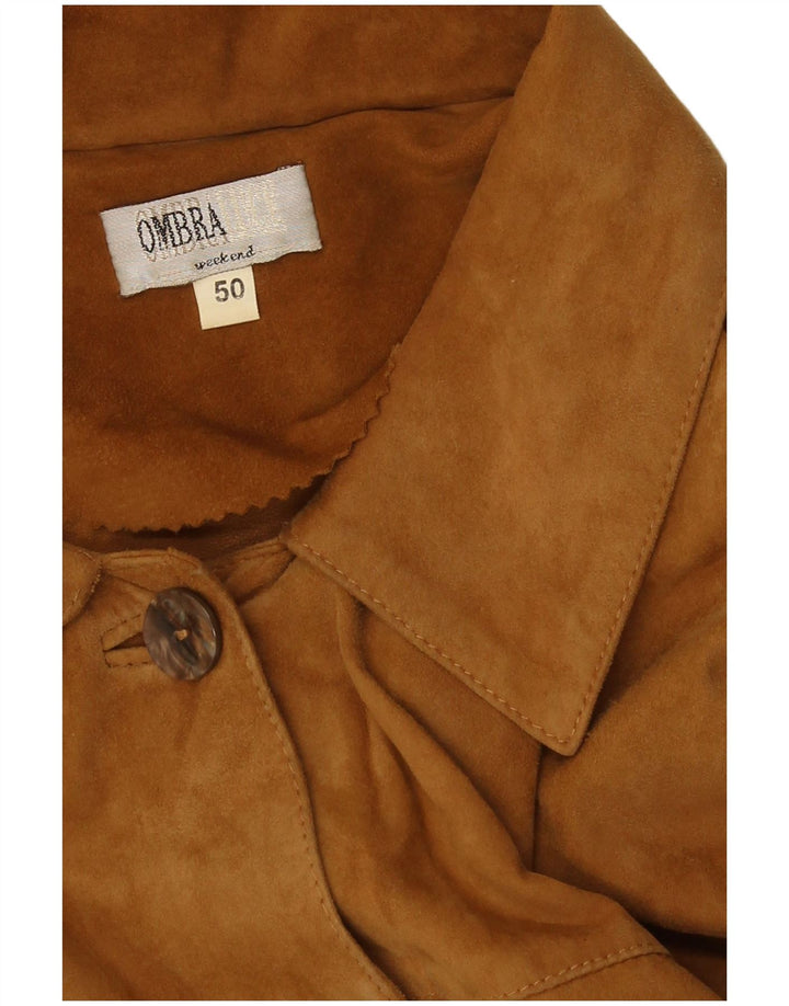 veste en daim femme vintage IT 50 XL Marron
