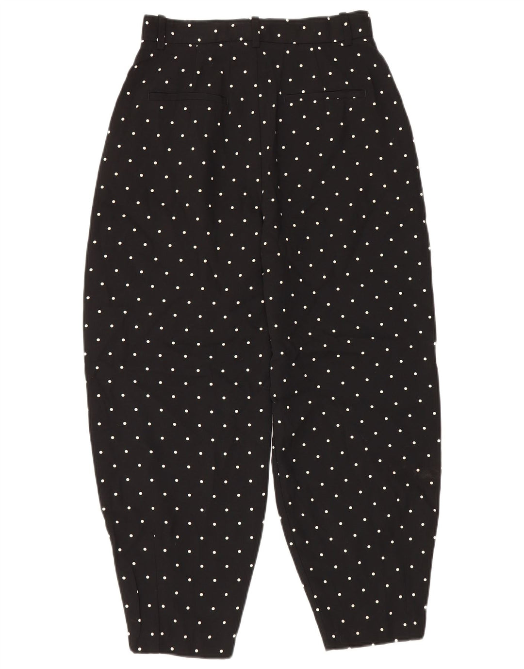 Zara Pantalon Sarouel Femme Petit W26 L26 Noir À Pois