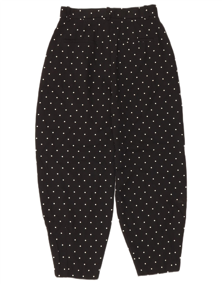 Zara Pantalon Sarouel Femme Petit W26 L26 Noir À Pois