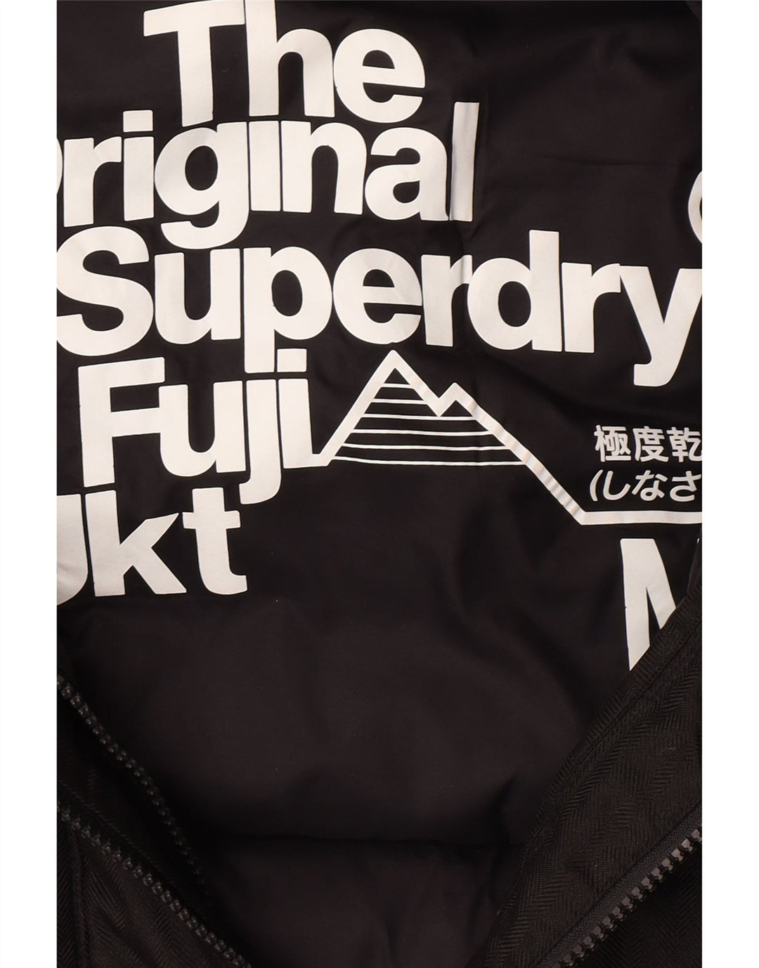 Superdry Veste matelassée à capuche pour hommes UK 38 Medium Noir Polyester