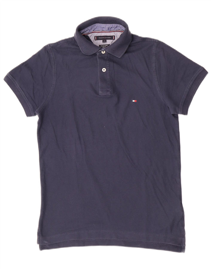 Tommy Hilfiger Polo Homme Petit Bleu Marine Coton