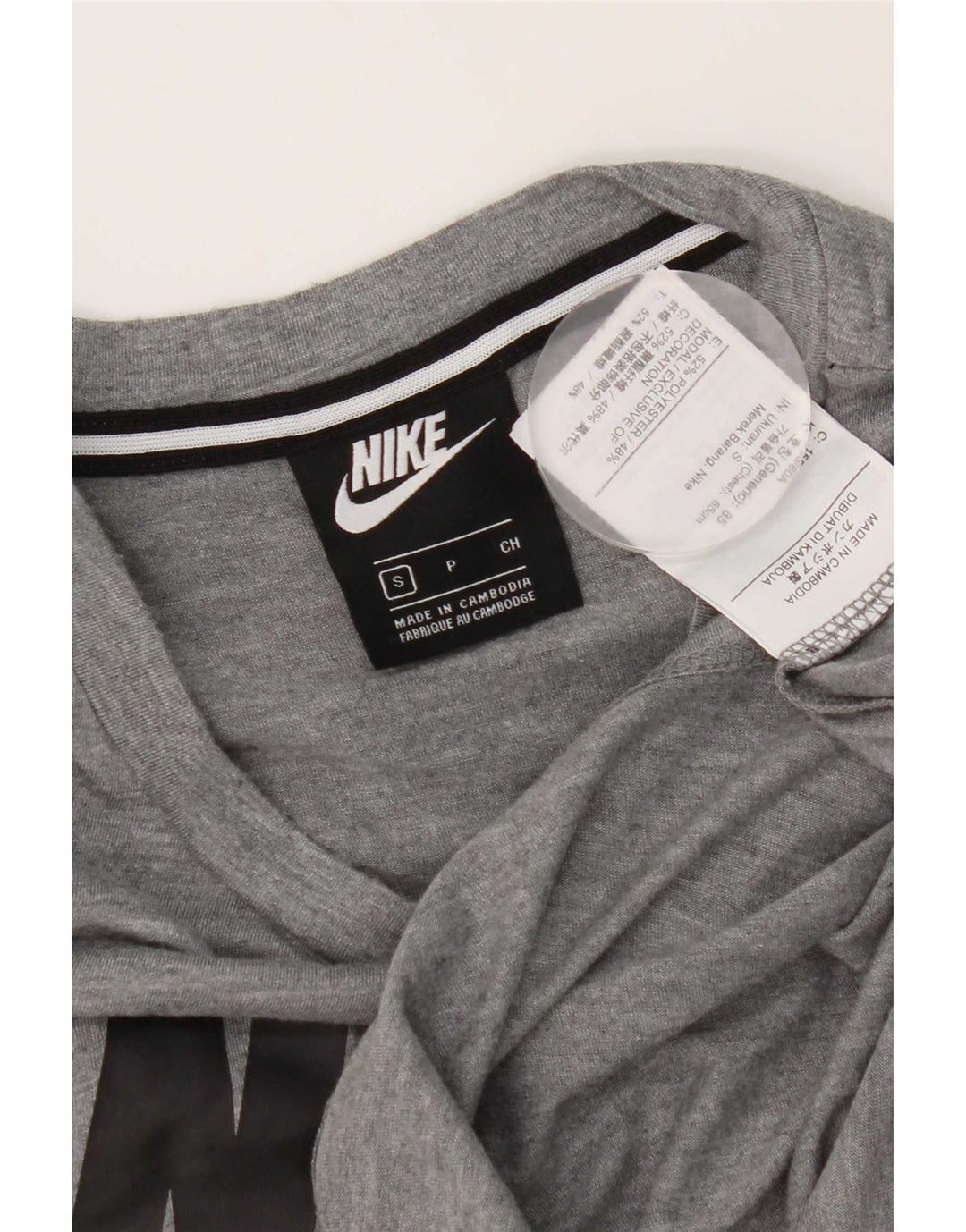 Nike T-shirt graphique pour homme Petit polyester moucheté gris