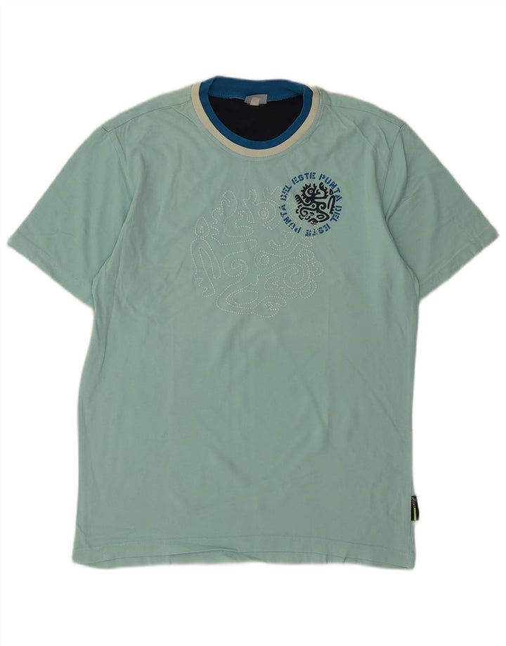 Asics T-Shirt Graphique Homme Turquoise Moyen