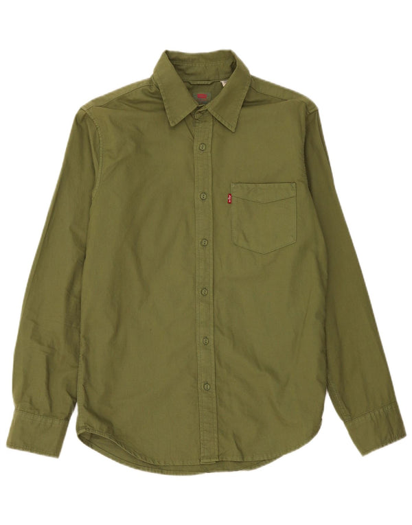 Levi's Chemise Coupe Standard Petit Homme Kaki Coton