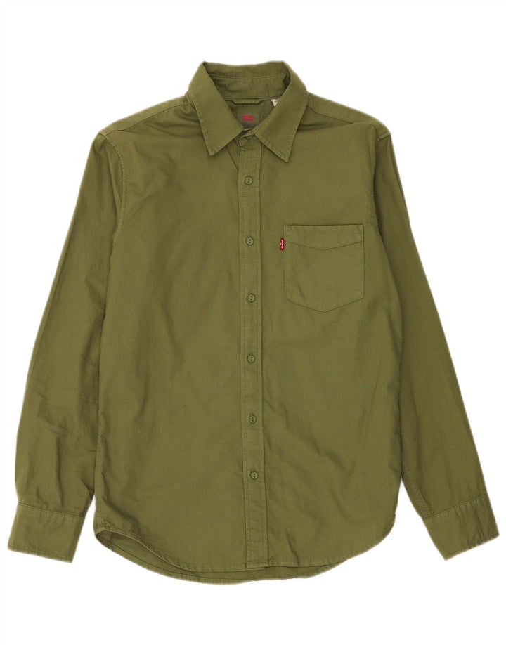 Levi's Chemise Coupe Standard Petit Homme Kaki Coton